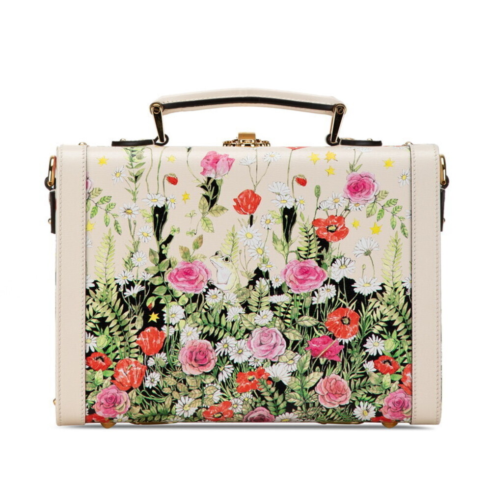 Gucci Yuko Higuchi Trunk Case Shoulder Bag White Multicolor Leather - Picture 4 of 7